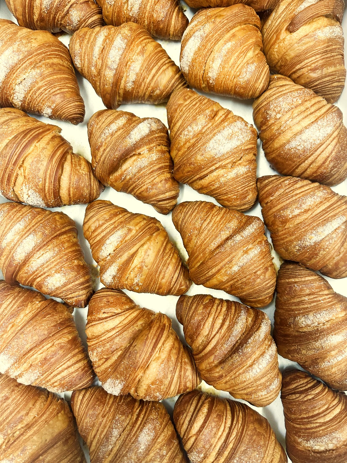 Croissant artigianali serviti a colazione